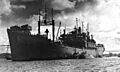 USS Tangier (AV-8) at anchor at Seeadler Harbor, in July 1944 (NH 50132)