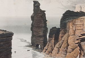 Archivo:William Daniell Old Man of Hoy (colour)