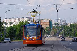 71-623-02 (KTM-23) tram under number 4604 in Moscow (9222843085)
