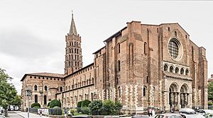 Archivo:Basilique Saint-Sernin de Toulouse - exposition ouest-1-