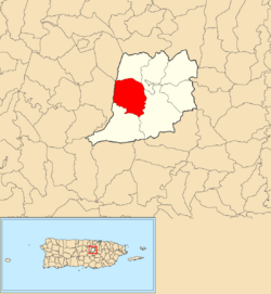 Cedro Abajo, Naranjito, Puerto Rico locator map.png