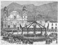 Celebración de la independencia en la Catedral de Bogotá.