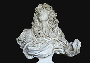 Archivo:Château de Versailles, salon de Diane, buste de Louis XIV, Bernin (1665) 03 black bg