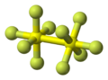 Disulfur-decafluoride-3D-balls