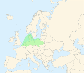 Localización de la  llanura nordeuropea