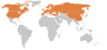Geographical distribution of reported Lyme Disease cases