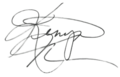 Kenya Moore signature
