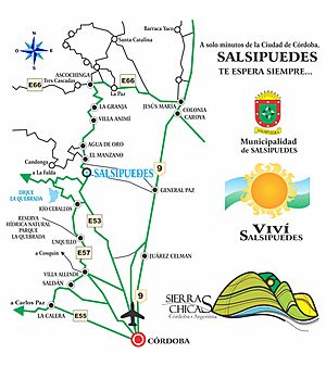 Archivo:MAPA de como llegar a Salsipuedes desde Córdoba