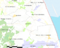 Map commune FR insee code 33309
