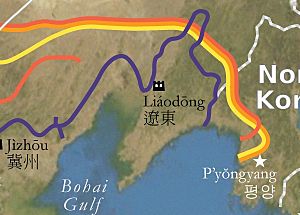 Archivo:Map of the Liaodong Wall