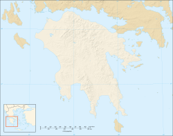 Nauplia ubicada en Peloponeso
