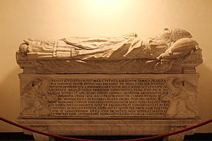 Archivo:Saint Peter's Basilica 2020 P08 Grotte vaticane Grave of Paulus II