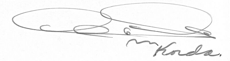 Signature of Alberto Korda