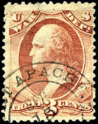 Archivo:Stamp US 1873 3c official war dept