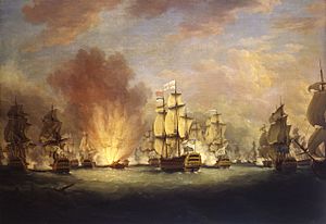 Archivo:The Moonlight Battle off Cape St Vincent, 16 January 1780
