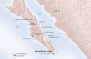 Archivo:Un-Cruise Adventures - Baja's Whale Bounty (itinerary map)