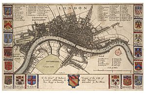 Archivo:Wenceslas Hollar - Plan of London before the fire (State 2), variant