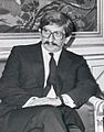 (Dante Caputo) Felipe González, recibe al ministro de Asuntos Exteriores de Argentina. Pool Moncloa. 4 de mayo de 1984 (cropped)