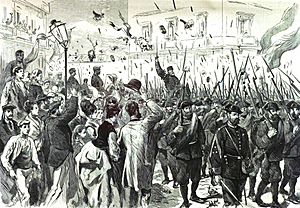1874-05-15, La Ilustración Española y Americana, Bilbao, Dos de mayo, Entrada del ejército libertador (cropped).jpg