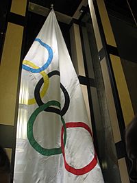Archivo:1952 Oslo Winter Olympic flag