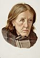 A woman diagnosed as suffering from chronic dementia. Colour Wellcome L0026688