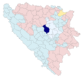 BiH municipality location Zenica