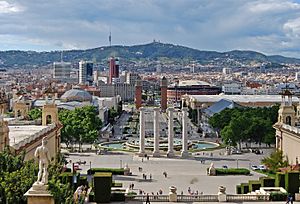 Archivo:Blick vom Palau Nacional Barcelona 2013