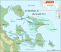 Bocas del Toro Archipelago map