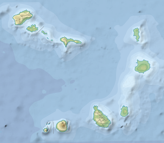 Cape Verde relief location map
