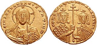 Archivo:Constantine VII and Romanos II solidus