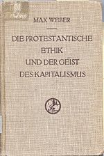 Archivo:Die protestantische Ethik und der 'Geist' des Kapitalismus original cover