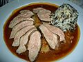 Duck breast meat french