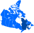 French language distribution in Canada