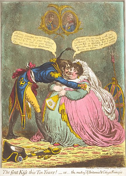 Gillray - The First Kiss