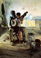 Henry Ossawa Tanner, The Banjo Lesson (darker)