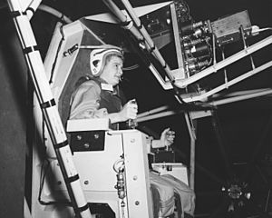 Jerrie Cobb, Lady Pilot, testing Gimbal Rig in AWT - GPN-2000-000379.jpg