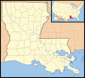 Louisiana Locator Map with US