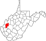 Map of West Virginia highlighting Putnam County.svg