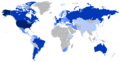 Map of the Jewish Diaspora in the World