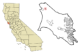 Marin County California Incorporated and Unincorporated areas Tomales Highlighted