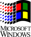 Microsoft Windows 3.1x logo with wordmark
