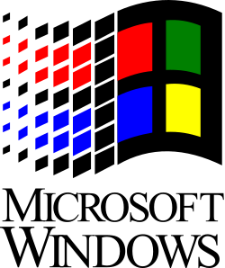 Microsoft Windows 3.1x logo with wordmark.svg
