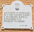 Placa Luis y Pedro Fernández Martín Villarramiel