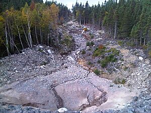Archivo:Stream washed out by Hurricane Igor in Newfoundland
