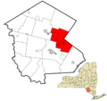 Sullivan County New York incorporated and unincorporated areas Fallsburg highlighted