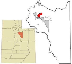 Archivo:Wasatch County Utah incorporated and unincorporated areas Heber highlighted