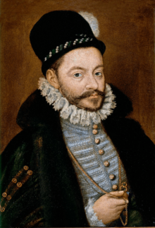 Archivo:Alonso Sánchez Coello, Antonio Pérez, vers 1570, huile sur bois, 20.2 cm × 28.4 cm, Hospital Tavera (Tolède)