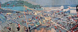 Archivo:Battle of Ueno 4 July 1868