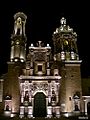 Convento de Guadalupe iluminado