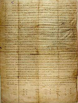 Archivo:Dotación del Cid a la catedral de Valencia 1098